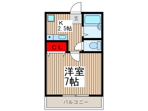 マーブル武蔵浦和の物件間取画像